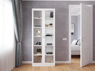 Книжный шкаф Библиограф - 2 №1 Белый