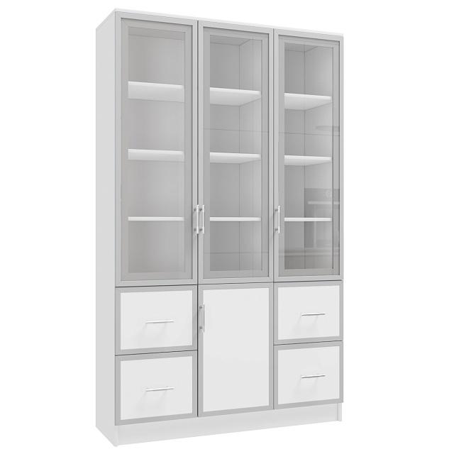 Книжный шкаф Альма - 19 Белый