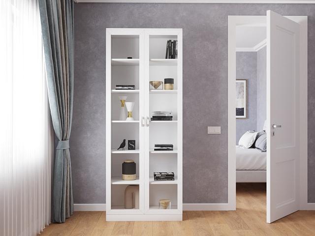 Книжный шкаф Библиограф - 2 №1 Белый