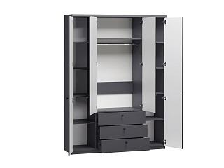 Шкаф распашной София РАХ - 20 МДФ Графит