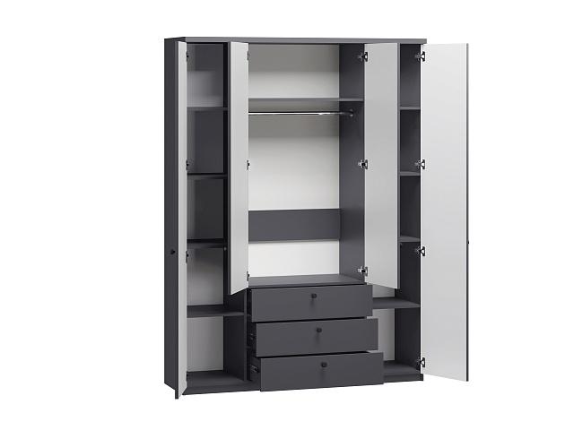 Шкаф распашной София РАХ - 20 МДФ Графит