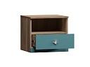 Тумба прикроватная Скарабей - 2 МДФ Аквамарин