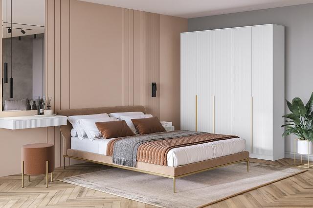 Шкаф распашной Монро - 5 Белый