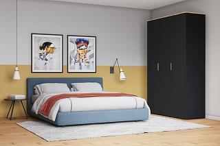 Шкаф распашной Салерно 3 Черный