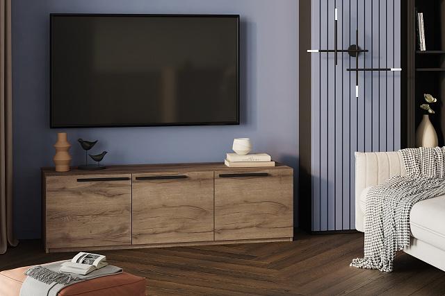 Тумба под ТВ Лорена Пакс - 4 Дуб Табачный