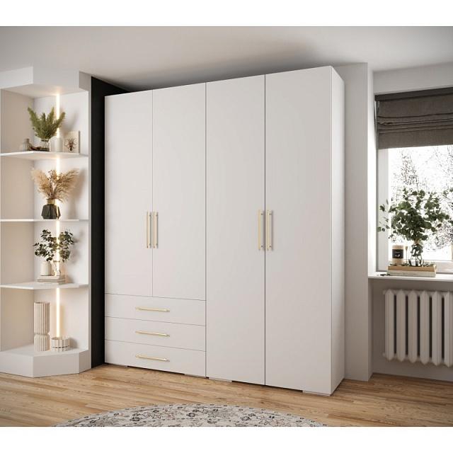Шкаф распашной Лавис - 4 Белый