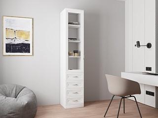 Книжный шкаф Библиограф - 1 №6 Белый