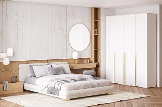 Шкаф распашной Эдинбург - 4 Белый