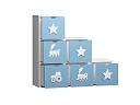 Стеллаж Kids - 18 Пастельно-Синий