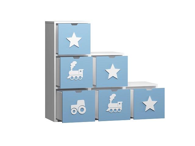 Стеллаж Kids - 18 Пастельно-Синий