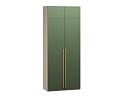 Шкаф распашной Микос - 2 МДФ с антресолью Шарли Green