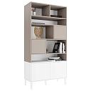 Стеллаж Скарлет - 4 Белый / Кашемир