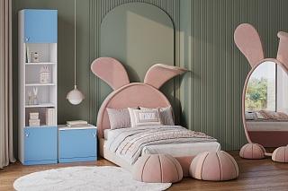 Детская стенка Банни - 1 МДФ Пастельно-Синий