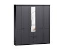Шкаф распашной София РАХ - 17 МДФ Графит
