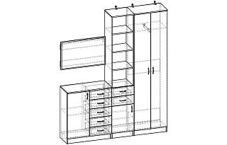 Прихожая Горизонт - 8 МДФ