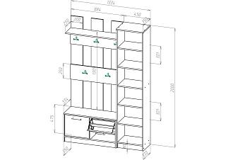 Прихожая Ольга - 4 Белый