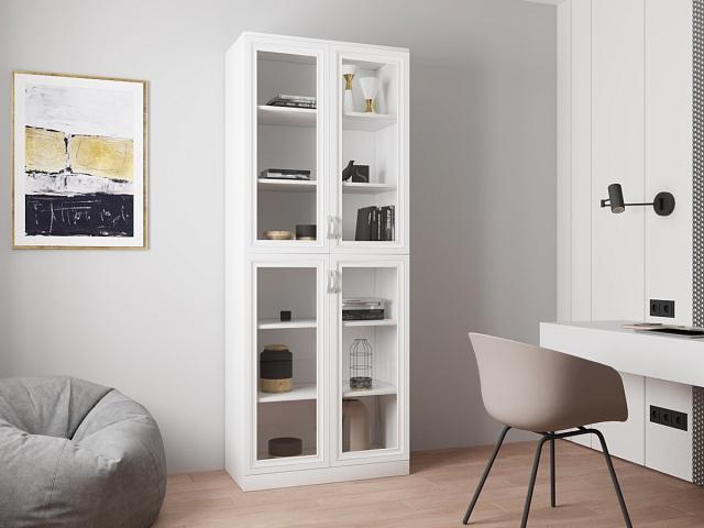 Книжный шкаф Библиограф - 2 №2 Белый