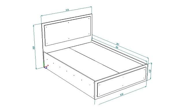 Кровать Луиза - 1 1400