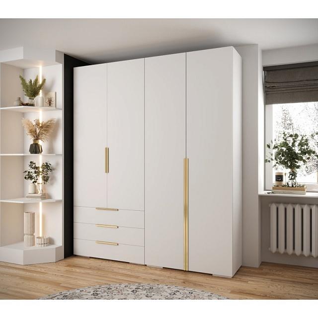 Шкаф распашной Мори - 8 Белый