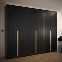 Шкаф распашной Брей - 3 Черный