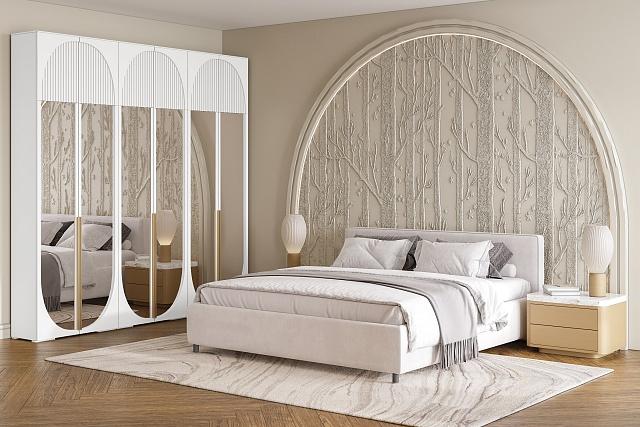 Шкаф распашной Брей - 3.2 с антресолью Белый