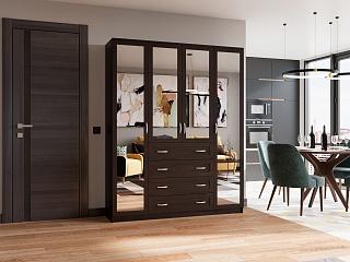 Шкаф распашной Стелла - 1 Венге