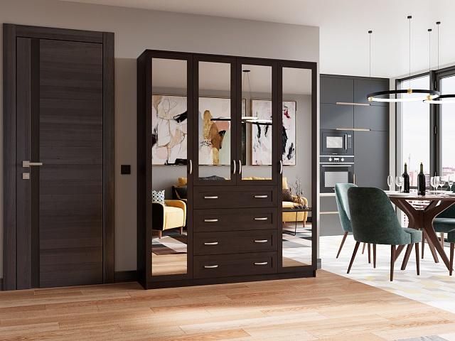 Шкаф распашной Стелла - 1 Венге