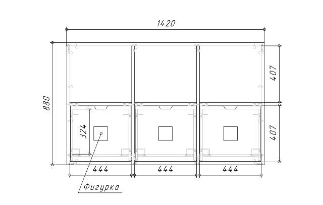 Стеллаж Kids - 12 Пастельно-Синий