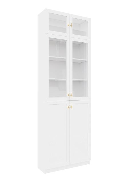 Библиотека Билли Хелена с антресолью - 21 Белый / Золото