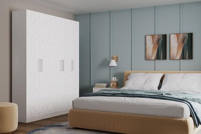 Шкаф распашной Дольче - 5 МДФ Лотос