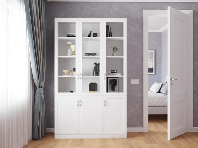 Книжный шкаф Библиограф - 3 №3 Белый