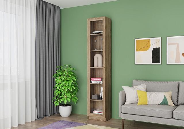 Книжный шкаф Карлос - 5 Дуб Сонома