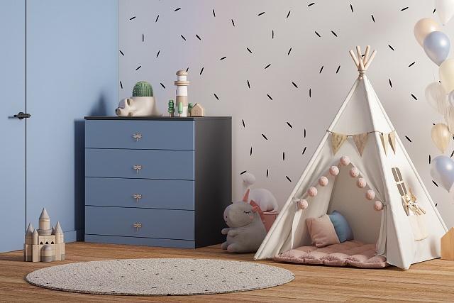 Комод Стрекоза - 4 МДФ Космея