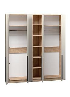 Шкаф распашной Хейсон - 17 Блэквуд Ячменный / Кашемир