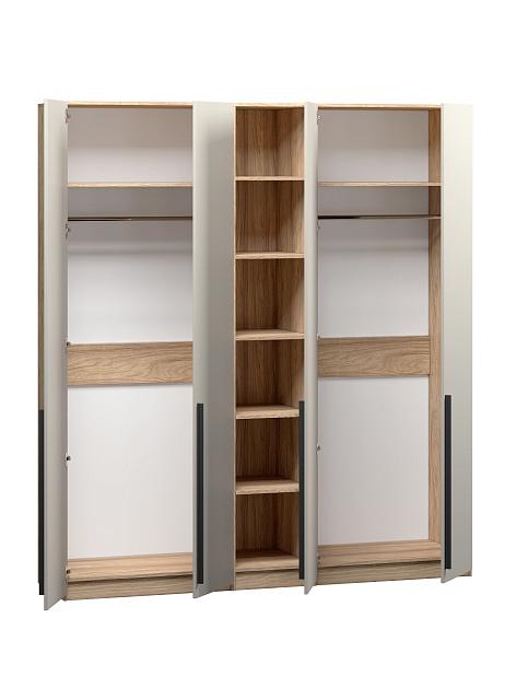 Шкаф распашной Хейсон - 17 Блэквуд Ячменный / Кашемир