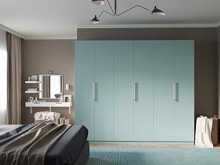 Шкаф распашной Калифорния - 6 Сумеречный Голубой