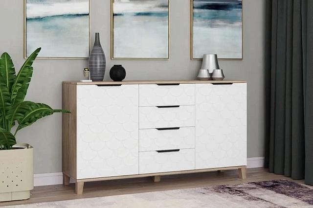 Комод Йорк - 4 Белый