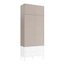 Стенка Скарлет - 1 Белый / Кашемир