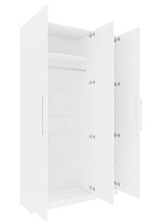 Шкаф распашной Калифорния - 3 Белый