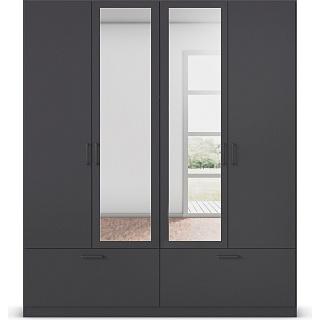 Шкаф распашной Бари - 6 Черный