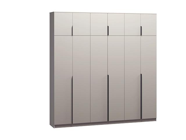 Шкаф распашной Марсель - 6 Кашемир с антресолью