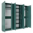 Шкаф распашной Калифорния - 6 Сумеречный Голубой