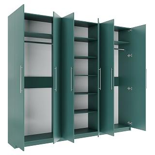 Шкаф распашной Калифорния - 6 Сумеречный Голубой