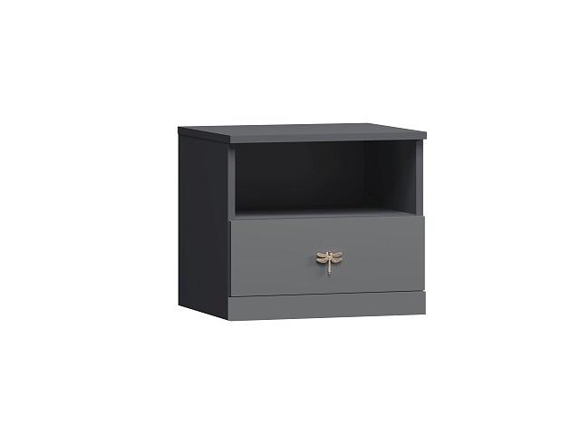 Тумба прикроватная Стрекоза - 2 МДФ Графит