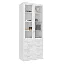 Книжный шкаф Библиограф - 2 №6 Белый