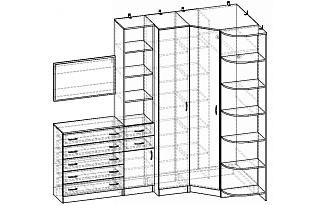 Прихожая Горизонт - 17 МДФ