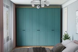 Шкаф распашной София РАХ - 7 МДФ Аквамарин