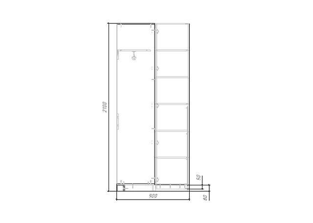 Шкаф угловой Лорена Пакс Черный
