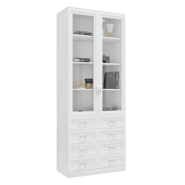 Книжный шкаф Библиограф - 2 №6 Белый