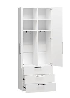 Шкаф распашной Мори-Хелена - 4 Белый